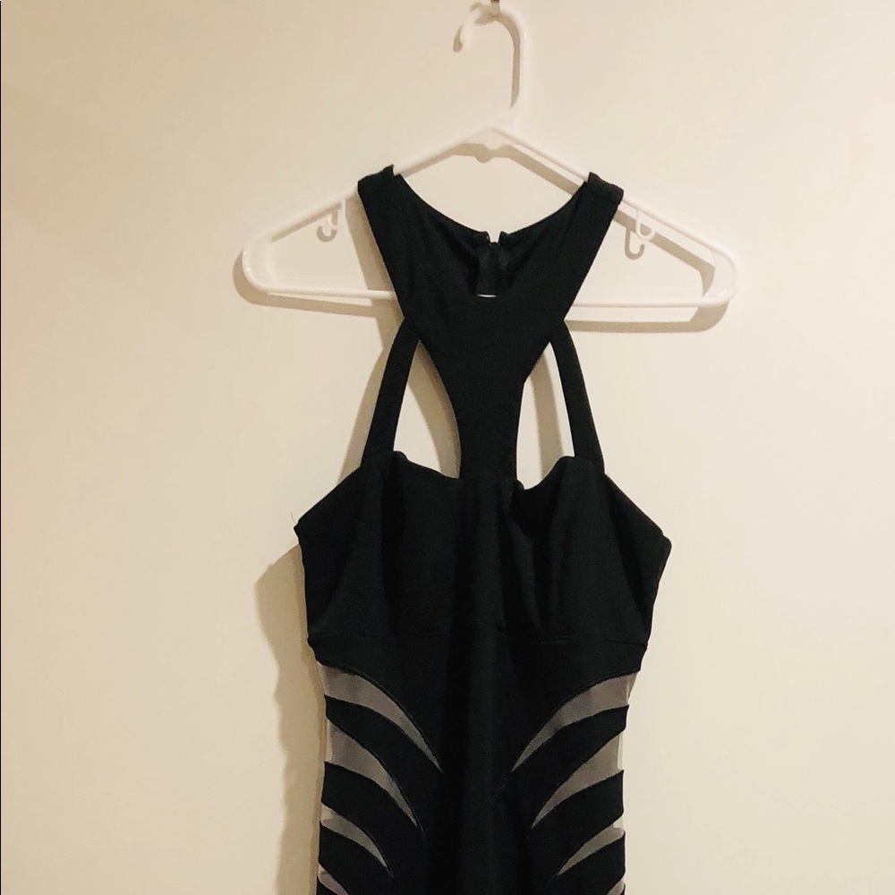 Black Maxi w/lace insets. Worn once